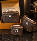 Luxury Makeup Bag Set | 3 Sizes | Premium Packaging with Box