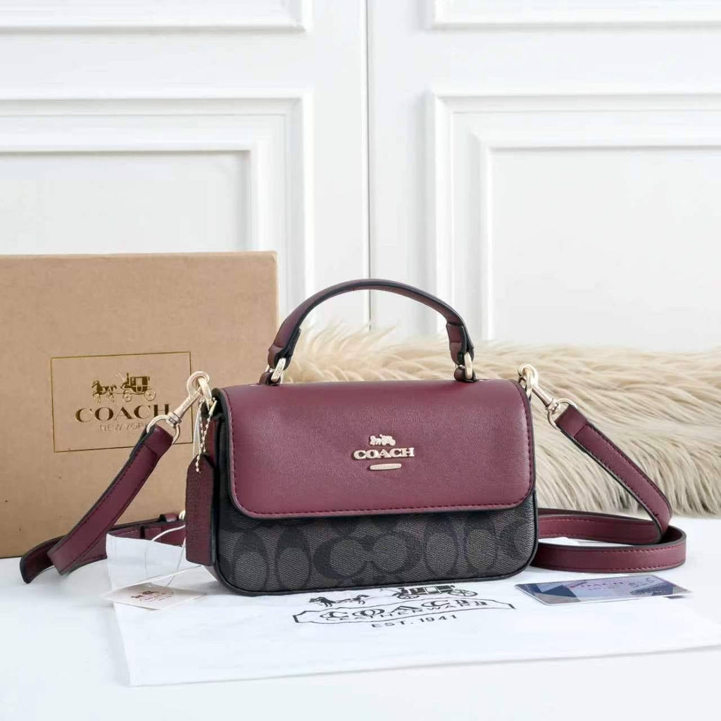 Coach Bag | 19×5×6cm | Compact Crossbody | With Box