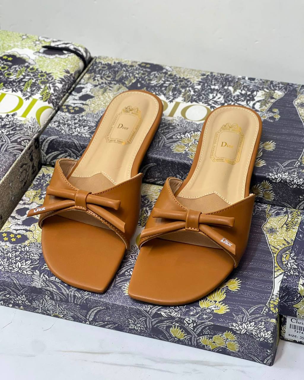Dior-Inspired Women's Slippers | Luxury Designer Style | Sizes 36–41