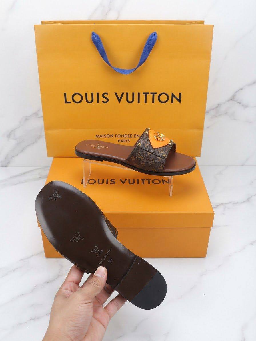 Louis Vuitton Lady Slippers | With Box & Paper Bag | Sizes 36–41