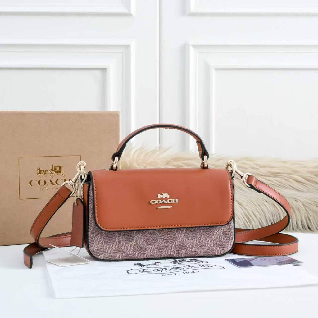 Coach Bag | 19×5×6cm | Compact Crossbody | With Box