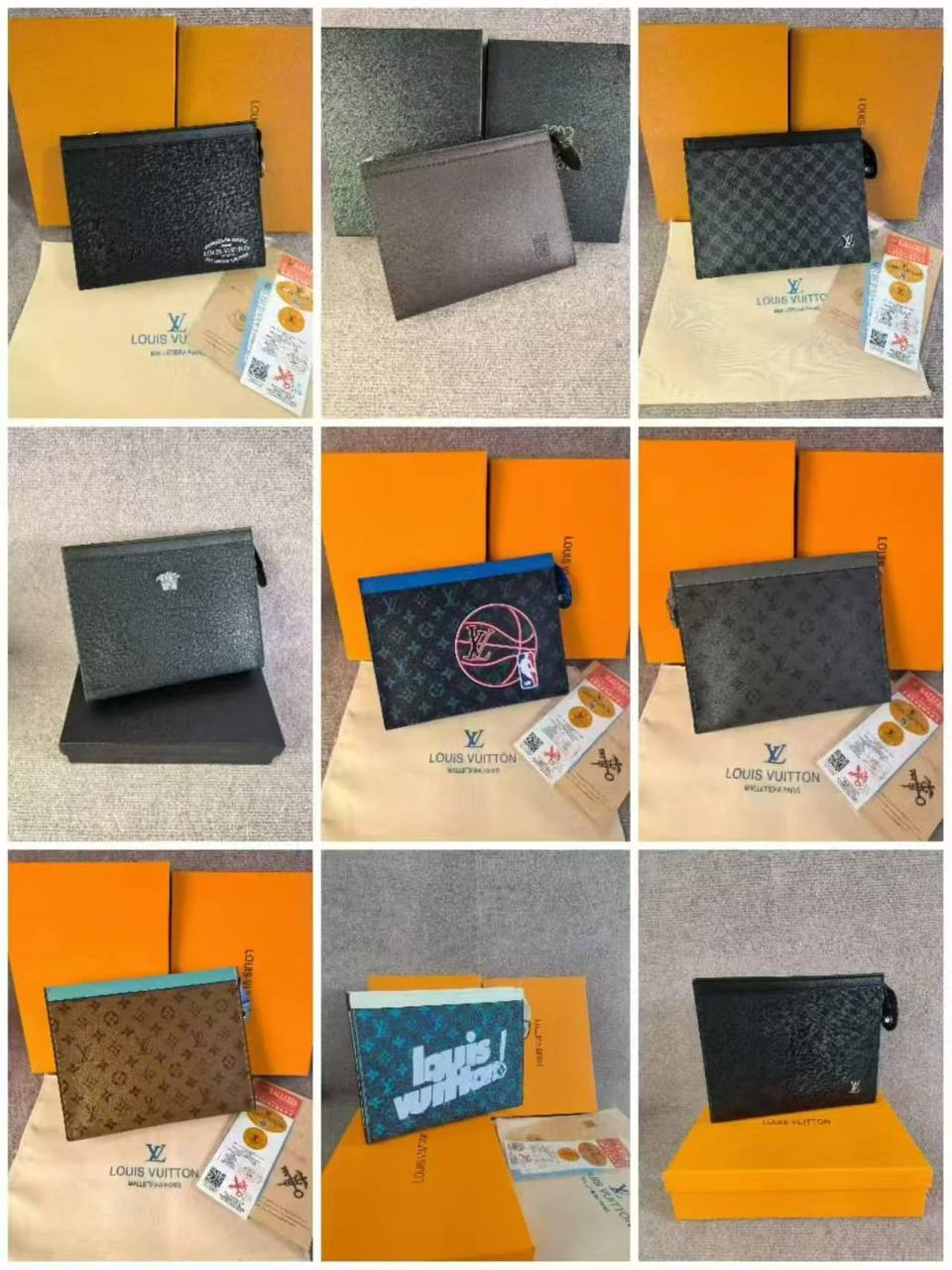 Louis Vuitton Pochette Voyage Clutch | Multiple Designs | Good Quality | With Box