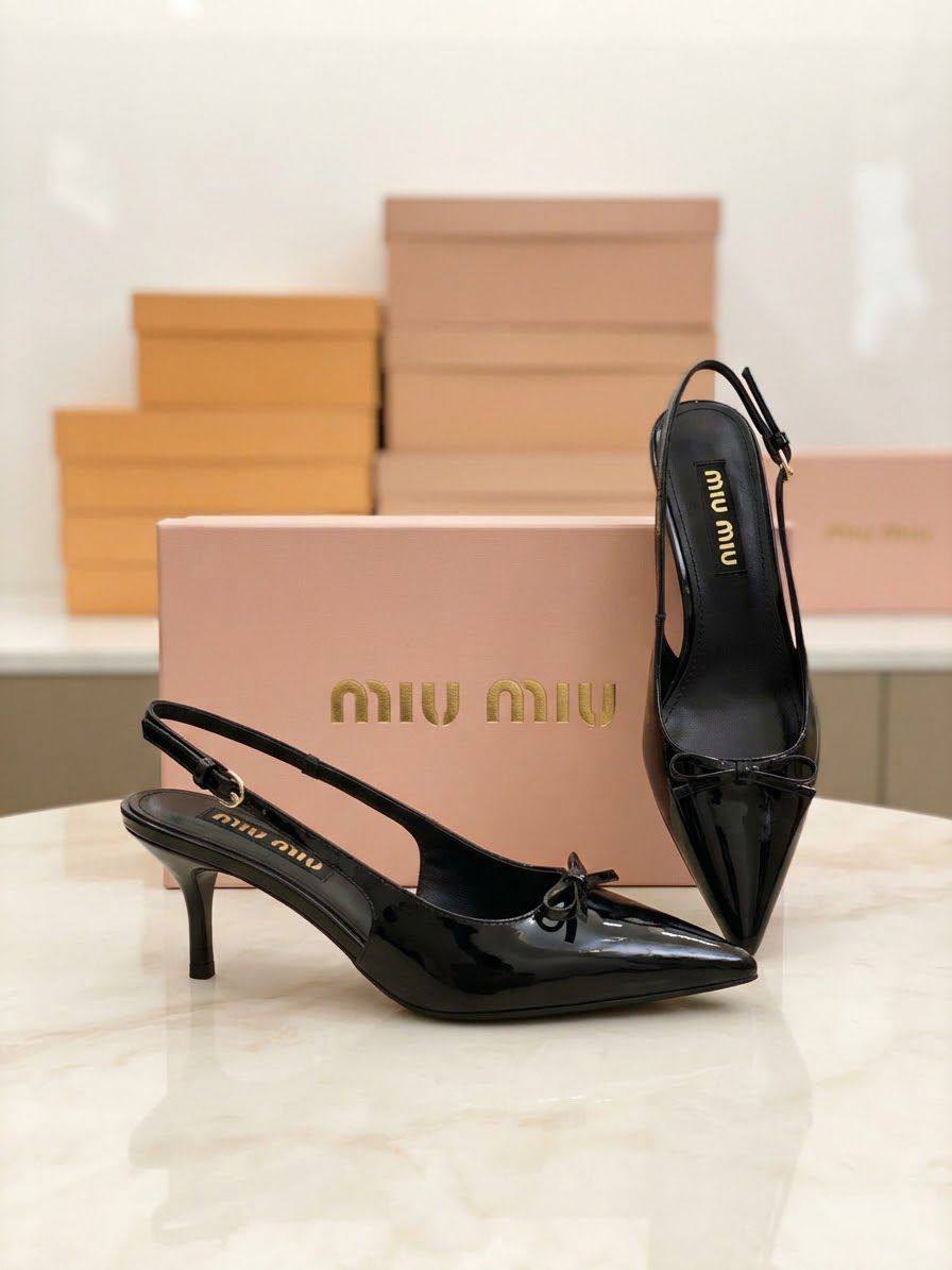 Miu Miu Women's Heels | With Box & Paper Bag | Sizes 36–41