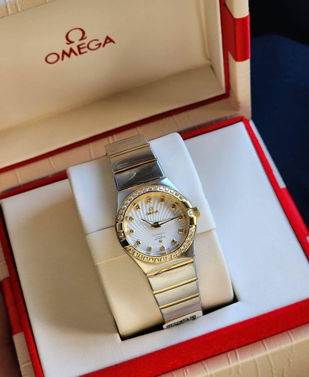 Omega Ladies Watch — Stone Dial