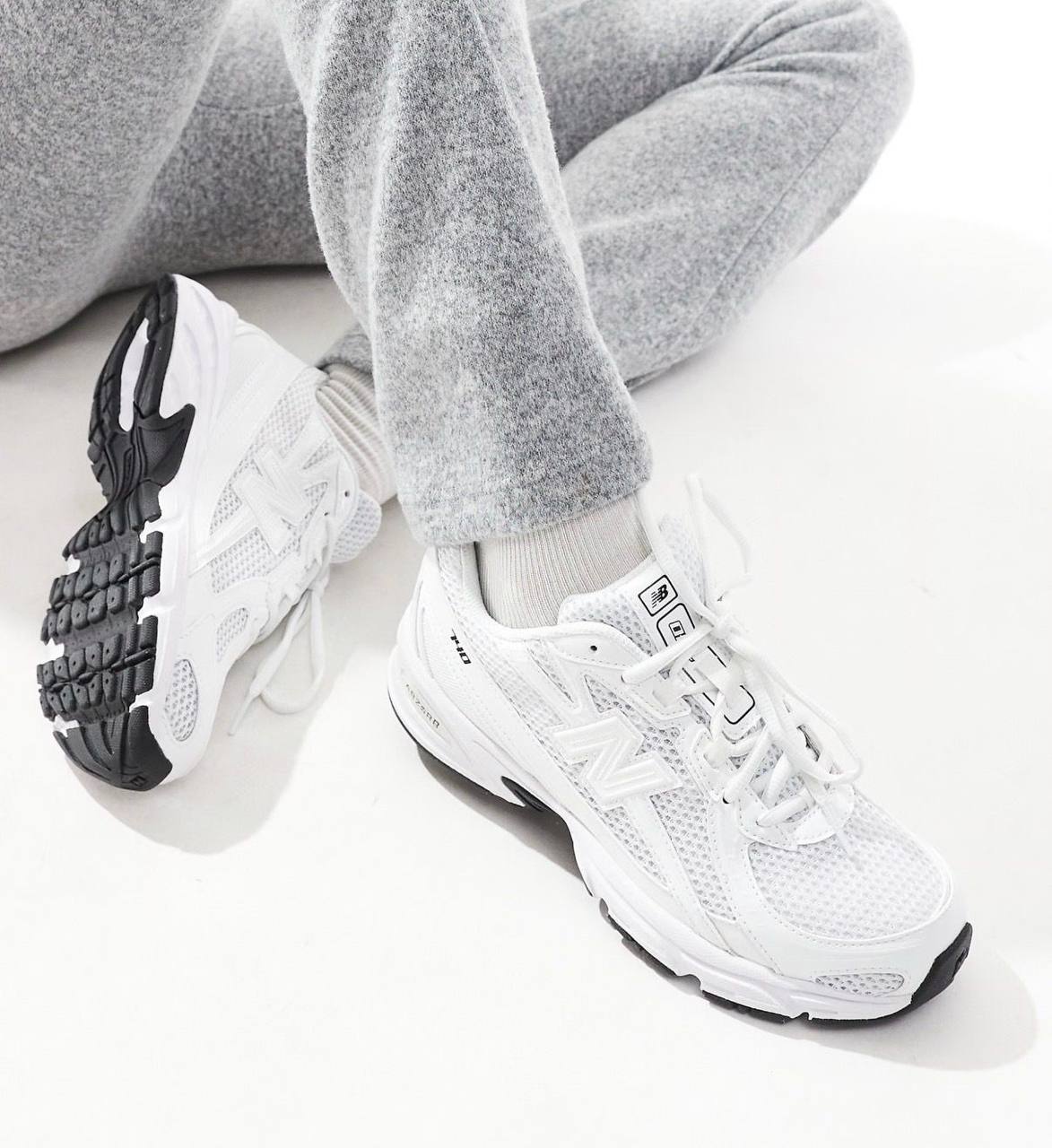 New Balance 740 Triple White Sneakers | Sizes 36–45