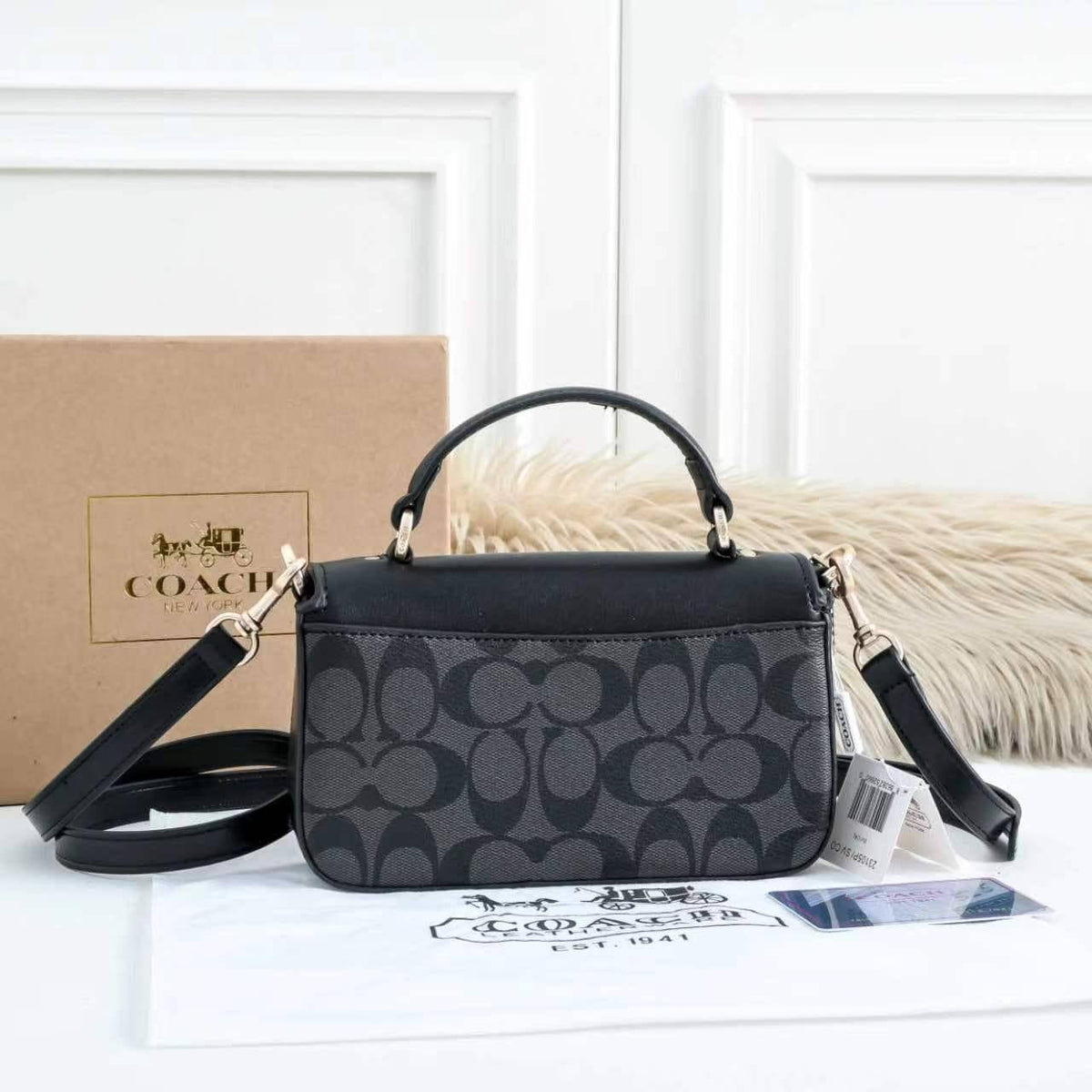 Coach Bag | 19×5×6cm | Compact Crossbody | With Box