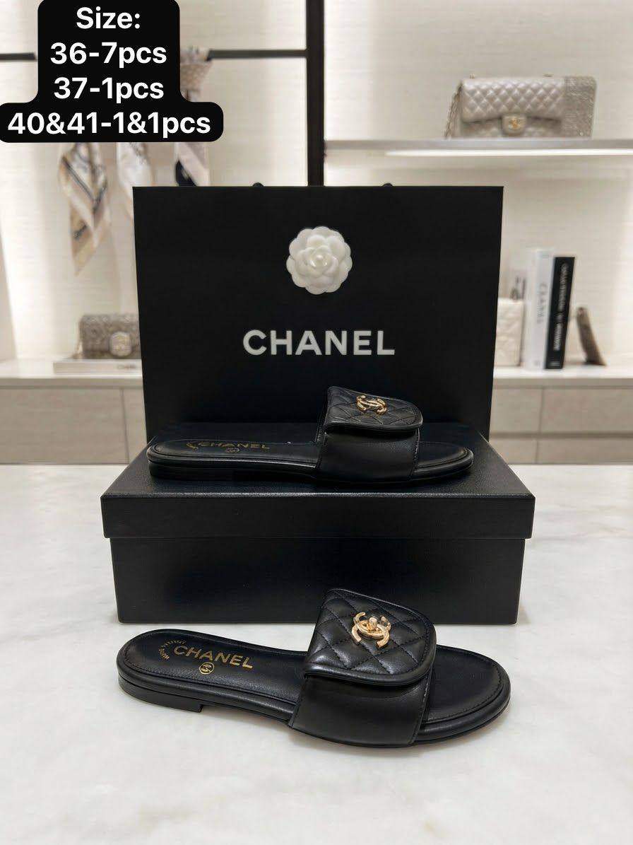 CHANEL Lady Slippers | With Box & Paper Bag | Luxury Style