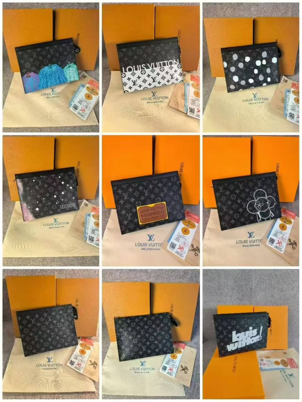 Louis Vuitton Pochette Voyage Clutch | Multiple Designs | Good Quality | With Box