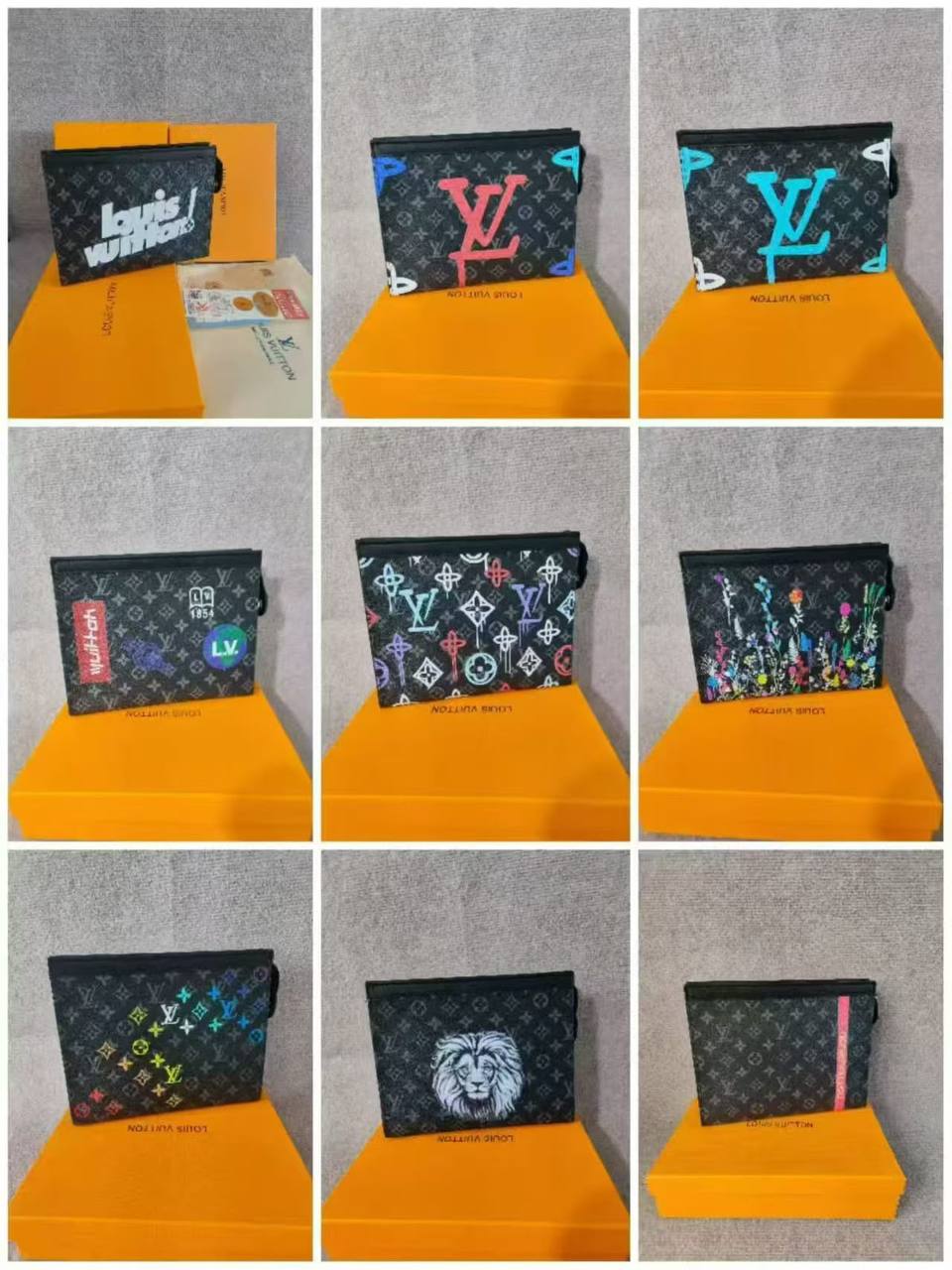 Louis Vuitton Pochette Voyage Clutch | Multiple Designs | Good Quality | With Box
