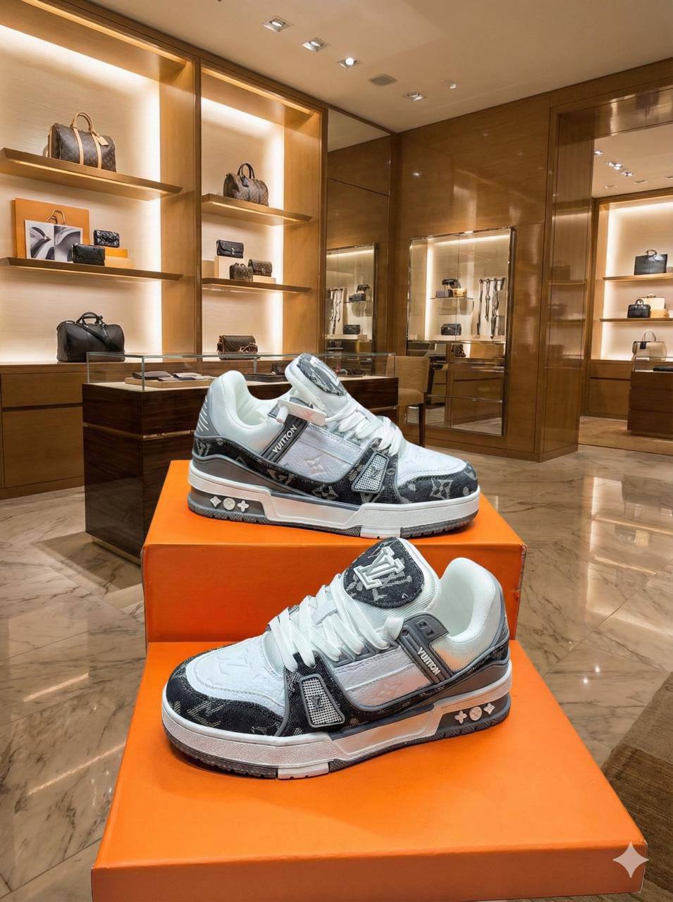 Louis Vuitton-Inspired Trainers | Luxury Sneaker Style | Sizes 36–41