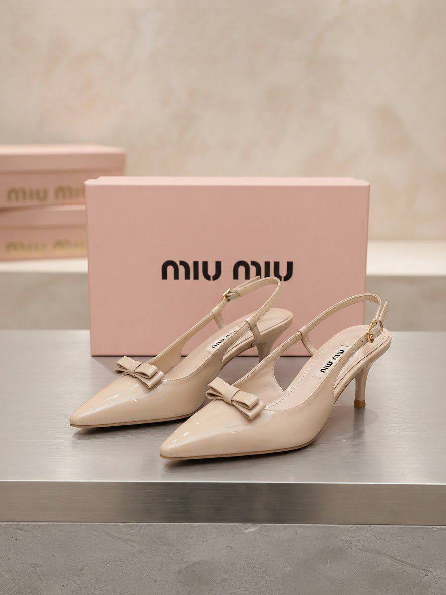 Miu Miu Women's Heels | With Box & Paper Bag | Sizes 36–41