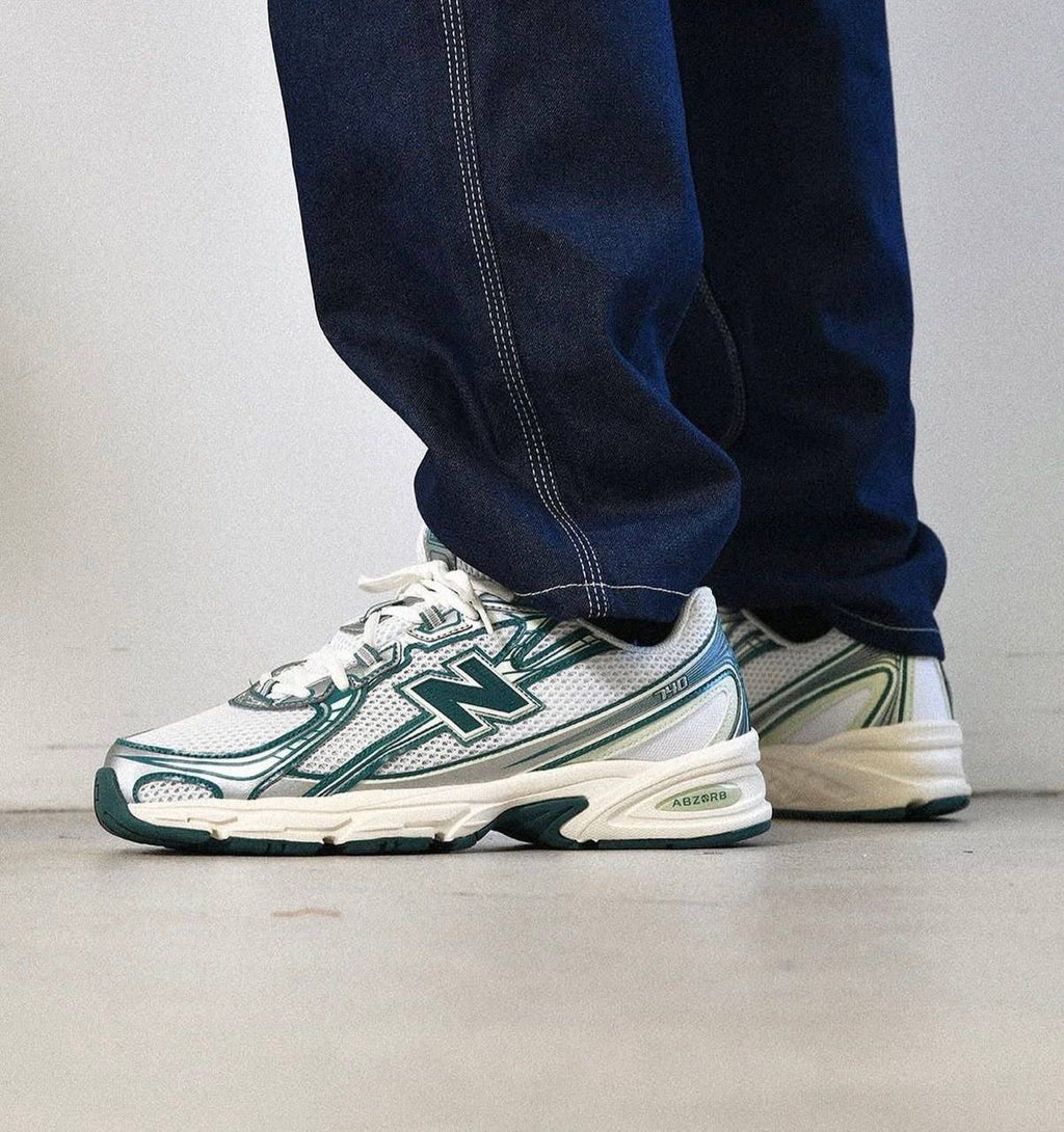 New Balance 740v2 White Marsh Green Sneakers | Sizes 36–45